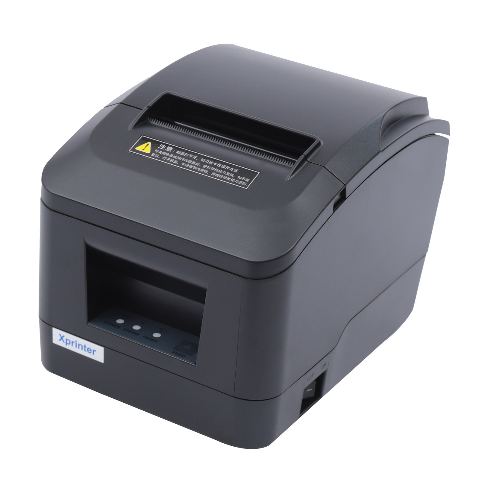 Enjoyshopping USB-thermische bonprinter, 80 mm POS-printer met automatische afsnijfunctie en ESC/POS-commando's