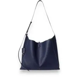 Polo Ralph Lauren für Damen. 428P01442001 Polo Play Messenger-Tasche aus marineblauem Leder (OSFA), Lässig
