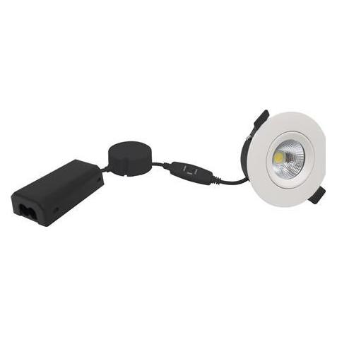 Nordtronic Duni Velia ECO 230V, 7W - 3 Step CCT-Switch IP54, Mat Hvid (6 stk. Pakke) (31143018)