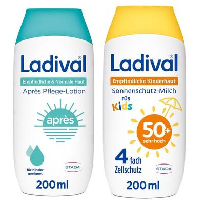 Ladival Kinder Sonnenschutz-Milch LSF 50+ & Après Pflege 1 St Set