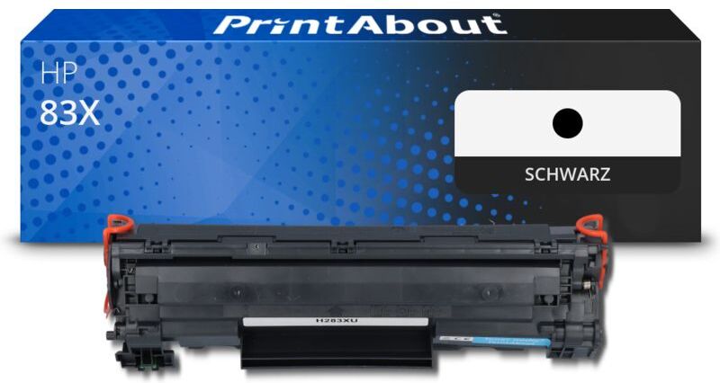 PrintAbout Toner kompatibel mit HP 83X (CF283X) - Schwarz - Hohe Kapazität