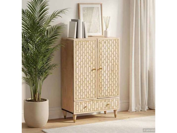 VIDAXL - Enfilade & bahut Buffet - 60x33x100 cm - bois de manguier massif 726194 Assemblage requis
