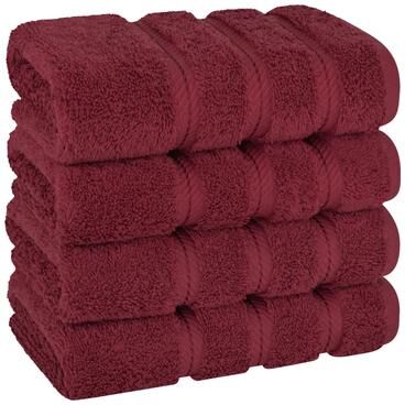 American Soft Linen 4-Piece Turkish Hand Towel Set