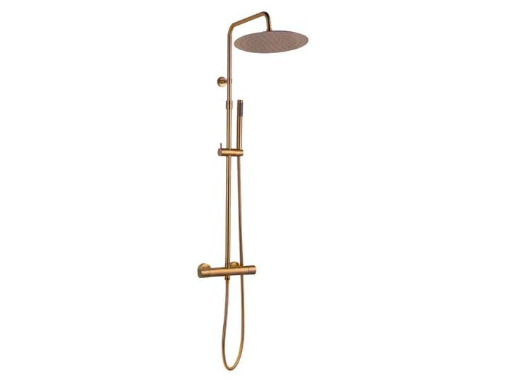 Luisa II colonne de douche thermostatique cuivre brossé Essebagno