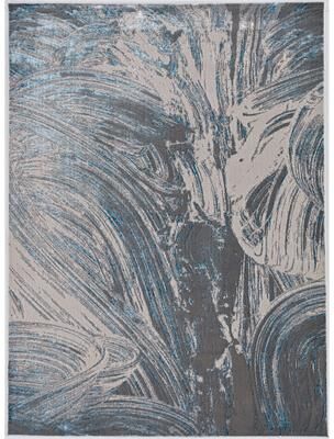 Silver Orchid Monel Ocean Blues Contemporary Rug