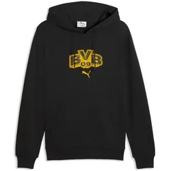Puma, Herren, Fussballtrikot, BVB FtblCulture Hoodie (XXL), Gelb, Schwarz
