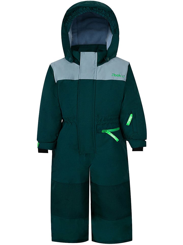 Peek U Winter-Overall "Huxley" in Dunkelgrün - 92