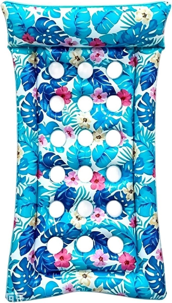 Opblaasbaar Zwembad Vlot - Water Ligstoel Drijver - 184 x 95 cm