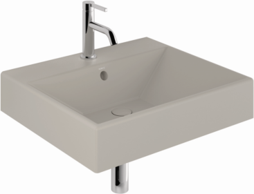 Kludi RESA Waschtisch 59WW61O2 61 x 50 x12 cm, Ein Hahnloch Matt Light Dove