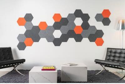 Felt Right Sector Lava   Sound Dampening Pinnable Tiles