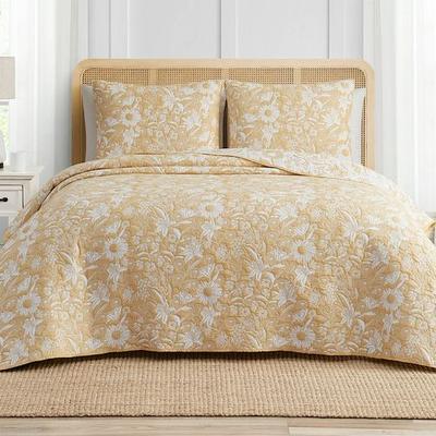 Mytex Llc Sunflower Mini Quilt Set Golden Yellow, King, Golden Yellow