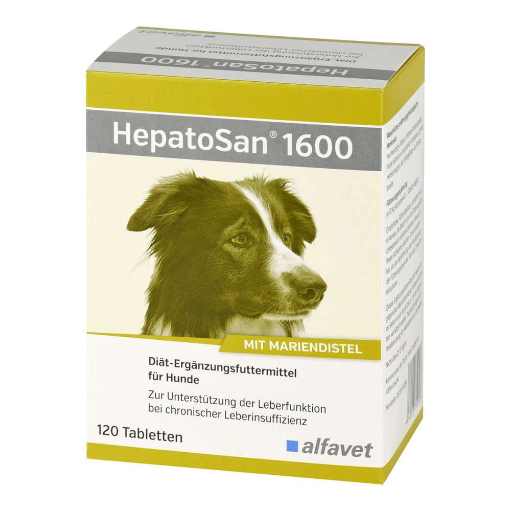 alfavet Tierarzneimittel GmbH Hepatosan 1600 Ergänzungsfuttermittel für Hunde Tabletten 13501063