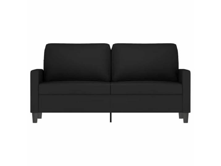 KTHLBRH 2-Sitzer-Sofa, Samt, schwarz, 140 cm Robuste Metallstruktur, Schaumgummi, max. Belastung 110 kg, modernes Design