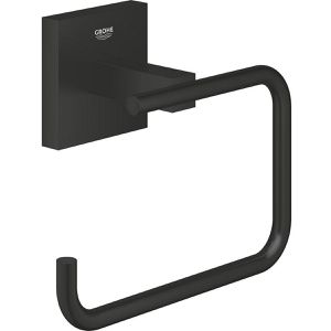 GROHE Toilettenpapierhalter Start Cube 409782430, schwarz matt, zum Bohren, für 1 Rolle, aus Metall
