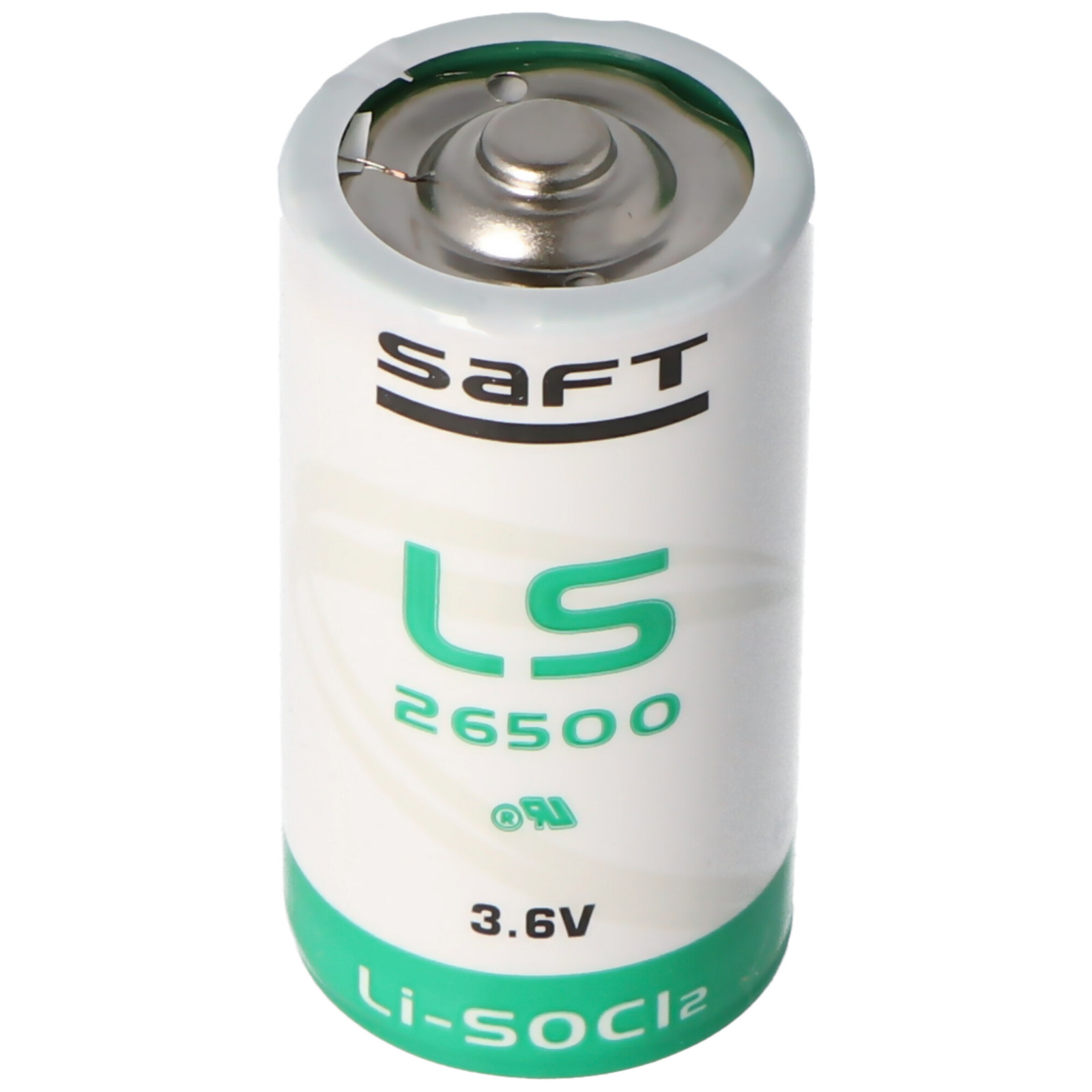 SAFT LS26500 lithiumbatterij, type Li-SOCl2, C-formaat spoelcel