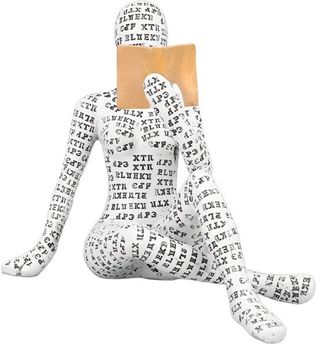 Dailygoods Decoratieve Sculptuur Standbeeld Vrouwen Denker voor op tafel