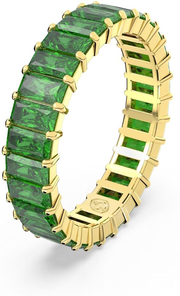 Swarovski Matrix sormus, keltakulta ja vihreät kristallit, 5648913