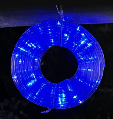 Inspire Curations Solar LED Tube String Lights Outdoor Garden Decor blue 7m 50 Lamps