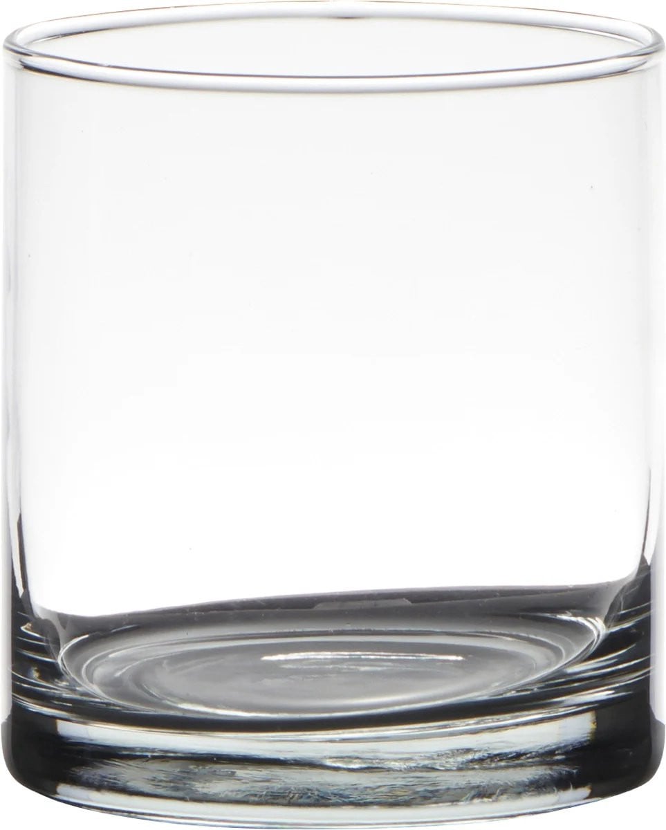 The World Waxinelichtjeshouder Celtic Transparant Glas Set van 2 Ø10 x H10 cm