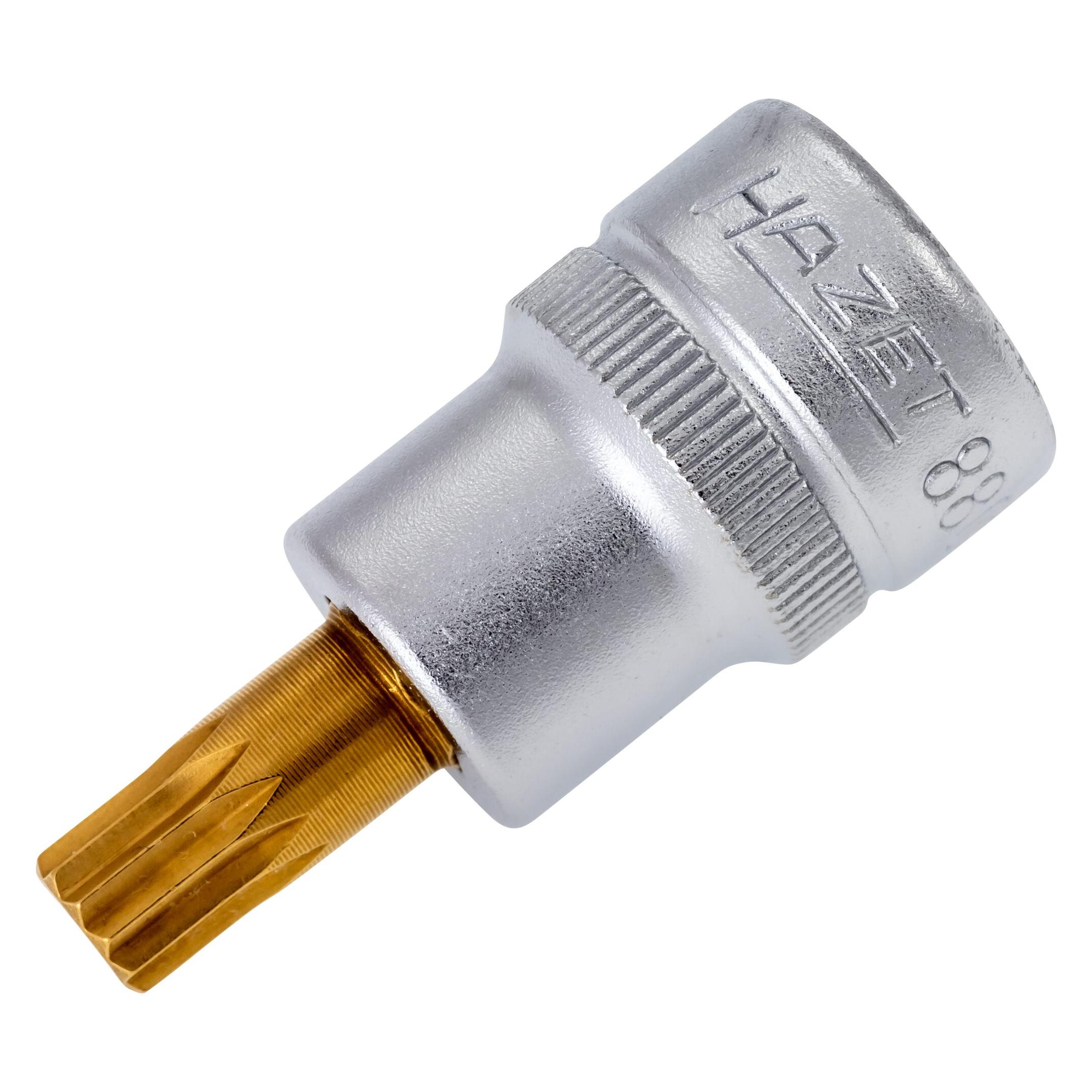Hazet Schraubendreher-Steckschlüsseleinsatz 8808-8 Vierkant10 mm (3/8 Zoll) Innen Vielzahn Prof... (8 mm) (8808-8)