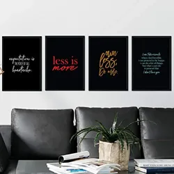 POSTER Set mit 4 inspirierenden Sprüchen A3 Rahmenlos