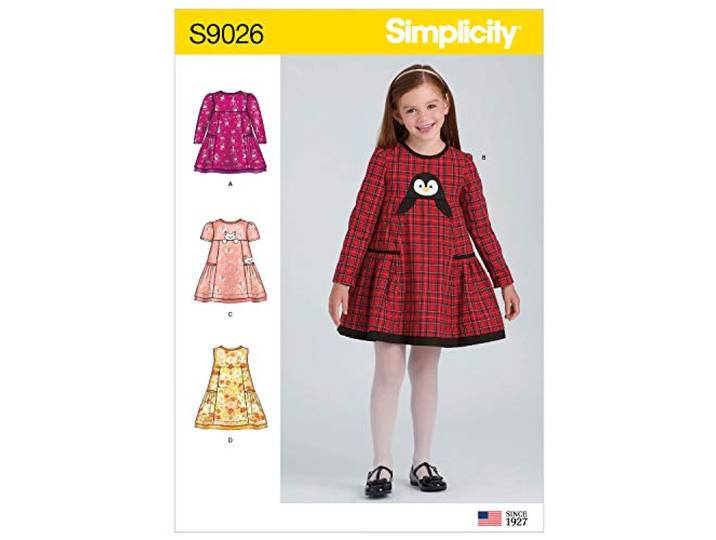 Simplicity US9026A snijpatroon voor kinderkleding, verschillende maten