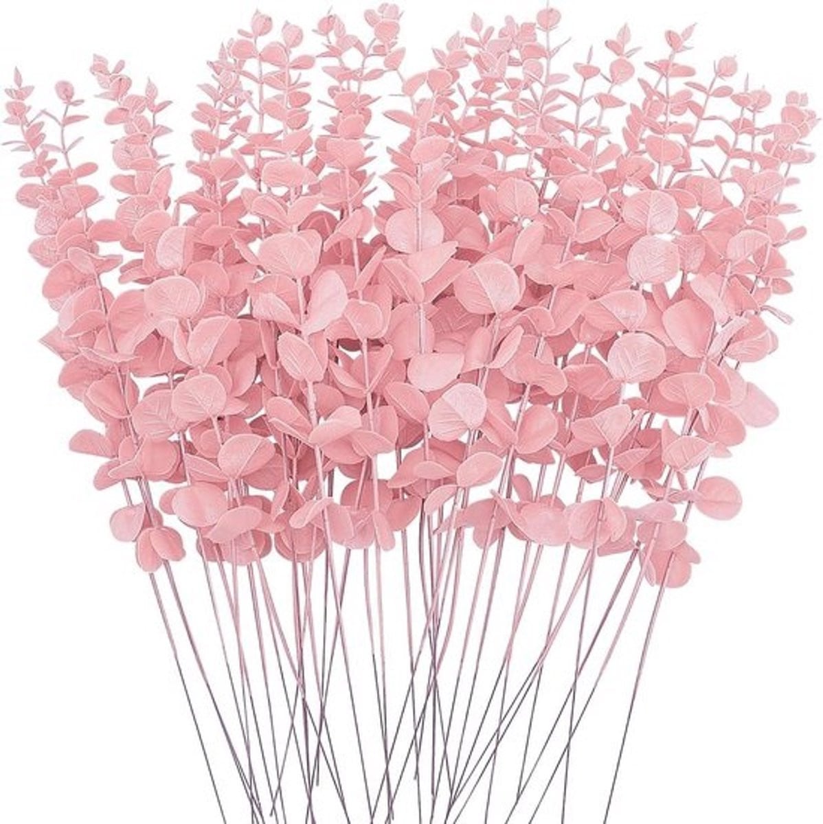 Kunst Eucalyptus Takken Roze - 38 cm
