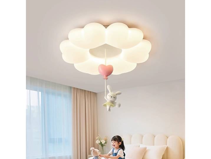 Plafonniers romantiques crème, lampes nuage modernes et chaleureuses pour chambre d'enfant, décoration intérieure, chambre de bébé, chambre de garçon ou de fille