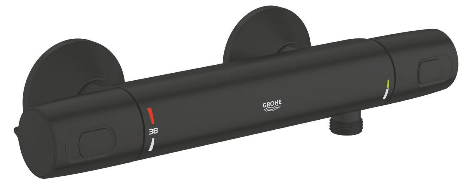 Grohe Precision Trend thermostaatdouchekraan opbouwmodel met safety stop en waterbesparende functie