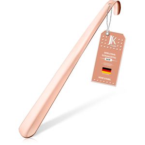 JK-Trade Schuhlöffel aus Edelstahl, rosegold, 2mm Materialstärke, Länge: 42cm