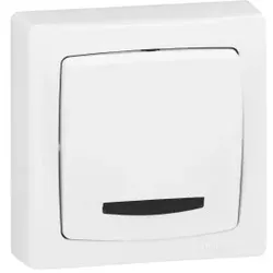 Legrand 086017 Universal Aus-/Wechselschalter, 1-polig, Kontroll/beleuchtbar