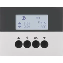 Berker 85745177 KNX-Funk Jalou-Uhr quickl K.5 alu