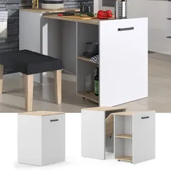 Vicco Esstisch Adam Greige Eiche 60 x 150,2 cm