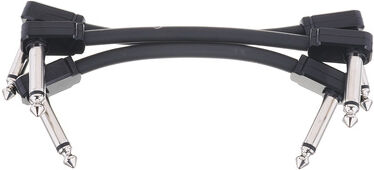 "Ernie Ball Flex Patch Cable 3"" black set noir"