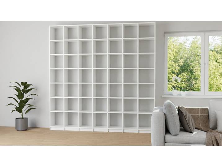 Votre meuble bibliothèque sur mesure MDF mélaminé MDF Blanc mat