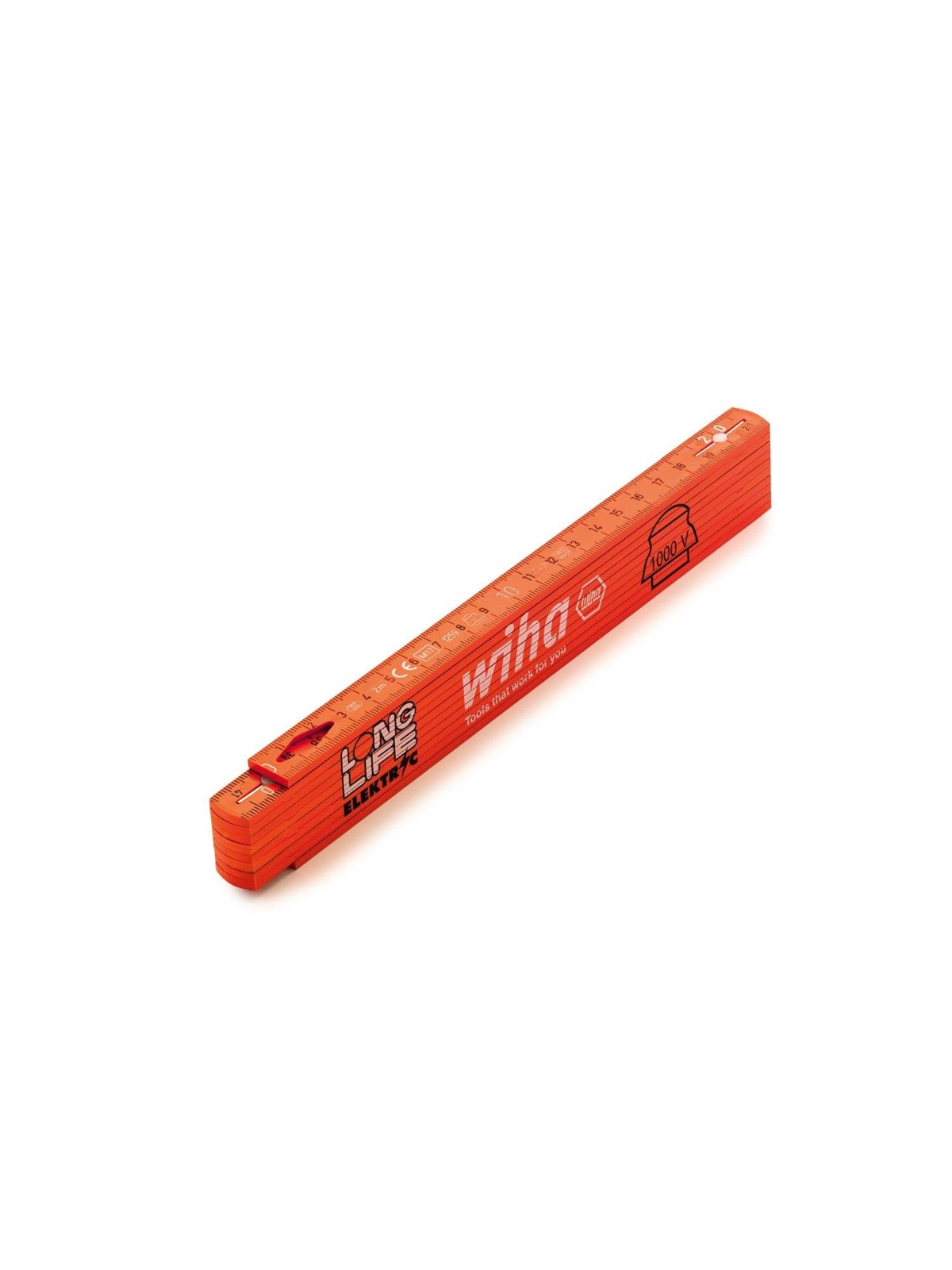 Wiha electrician's longlife folding ruler 2m