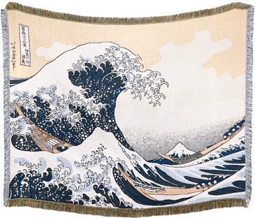 Shop Station Nordic Scenic Throw Blanket Woven Tapestry Sofa Cover & Decorative Bedspread sea Waves 51.18 62.99 In