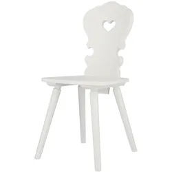 Stuhl Vienna aus Buchenholz, klassisch lackiert, Weiß, zeitloses Design für Dein Zuhause