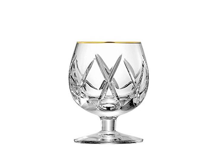 ARNSTADT KRISTALL Cognacglas Cognacschwenker London Gold (10,6 cm) - Kristallglas mundgeblasen · handgeschliffen · Handmade in Germany · inkl. 24 Karat Goldrand