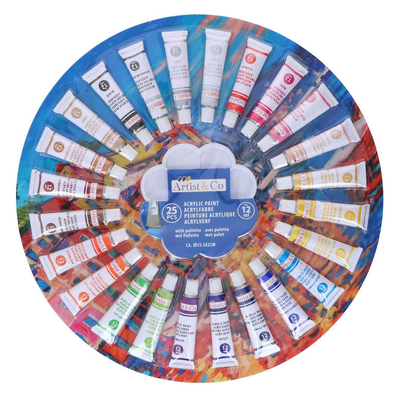 Artist&Co Acrylfarbe 12ml Mit Palette (E8711252179209)