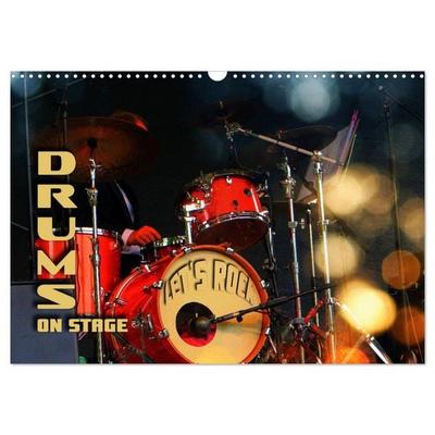 Drums On Stage - Let's Rock (Wall Calendar 2026 DIN A3 landscape), CALVENDO 12 Month Wall Calendar