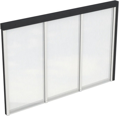 Seitenwand Polycarbonatplatten SKAN HOLZ 305 x 200 cm anthrazit