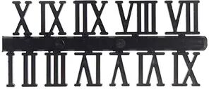 Daily Discovery DIY Clock Numerals Wall Clock Replacement Parts Roman Numeral Clock Stickers For Quartz Clock Repair black Roma Nnumerals