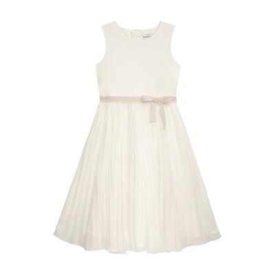 Partykleid DANAMADE "DANAMADE Dresses DBLUEBELL", Mädchen, Gr. 164, EURO, ivory, Oberteil: 65% Baumwolle, 30% Polyamid, 5% Elasthan. Rock: 100% Polyester. Futter: 100%Polyester, Kleider Partykleid