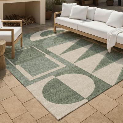 Addison Rugs Machine Washable Indoor/ Outdoor Modern Crowley Chantille Rug