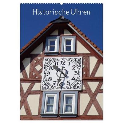 Historische Uhren (Wandkalender 2026 DIN A2 hoch), CALVENDO Monatskalender