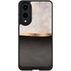 Nivocase Hülle für Samsung Galaxy S25 Edge Handyhülle NIVOcore Case Schwarz Abstrakt Black & White Trends (Samsung Galaxy S25 Edge), Smartphone Hülle, Schwarz