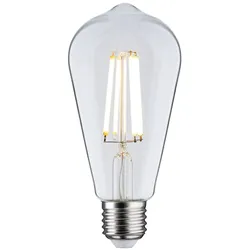 Paulmann Eco-Line Filament 230V LED Kolben ST64 E27   840lm 4W 3000K  Klar 29122