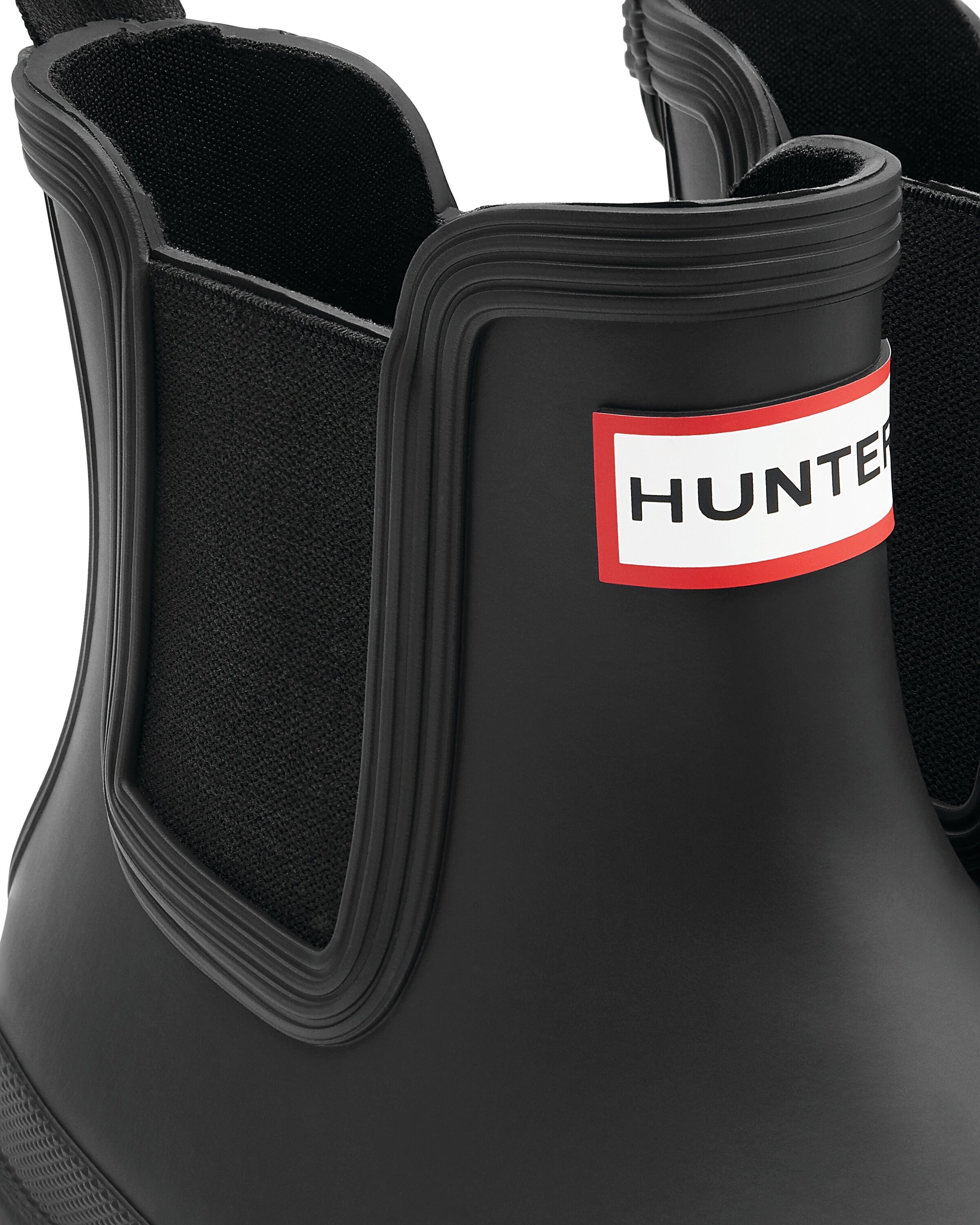 Gummistiefel HUNTER "ORIGINAL CHELSEA BOOT", Damen, Gr. 36, Synthetik, schwarz, Schuhe Gummistiefel, wasserdicht schwarz 36, Synthetik