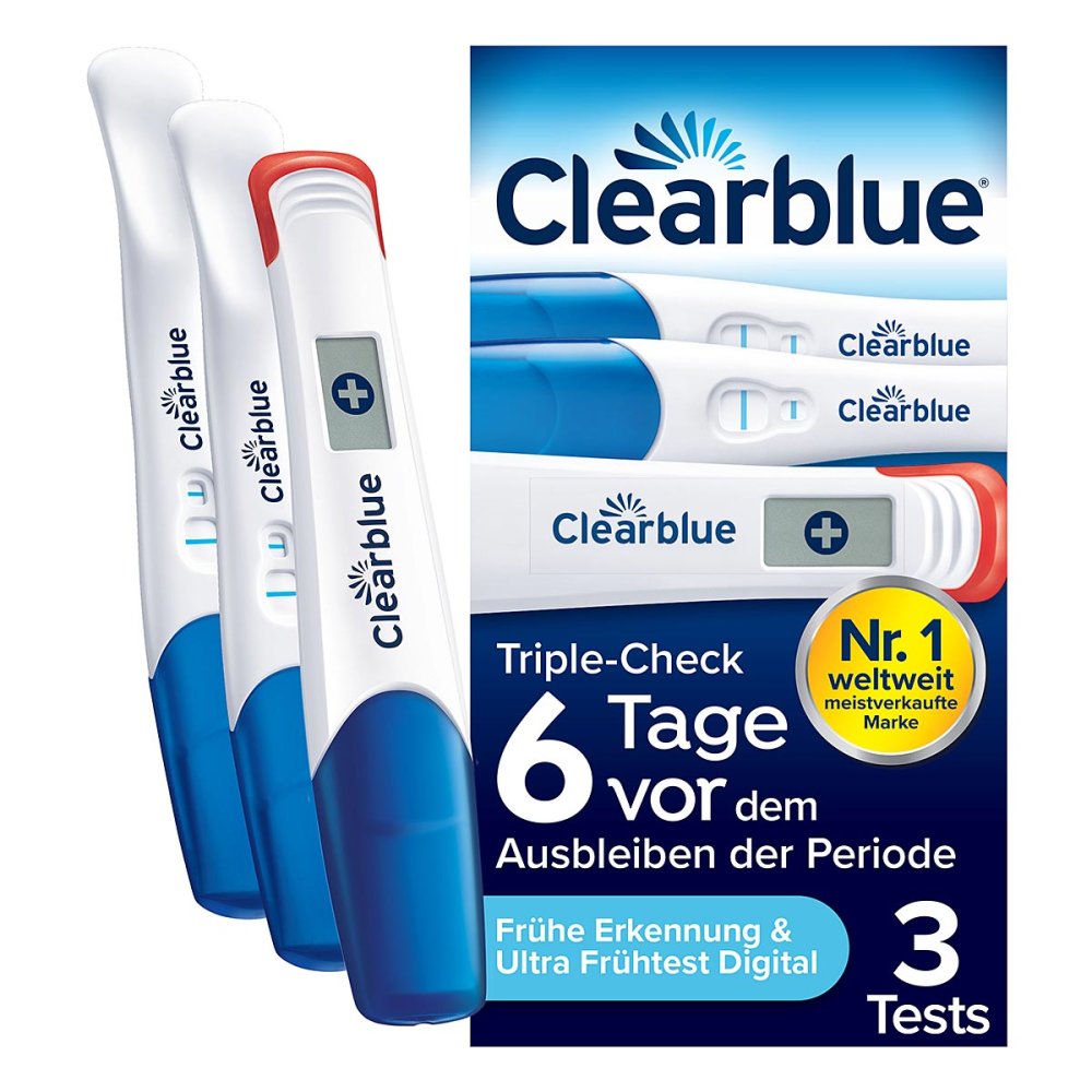WICK Pharma - Zweigniederlassung der Procter & Gam Clearblue Schwangerschaftstest Triplecheck Ultra-früh 17165254